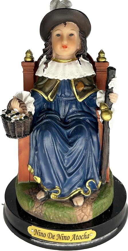 NINO ATOCHA WITH WOODEN BASE 5"H