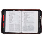 John 3:16 Two-Tone Brown Faux Leather Bible Cover With Cross