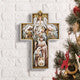 Nativity cross plaque