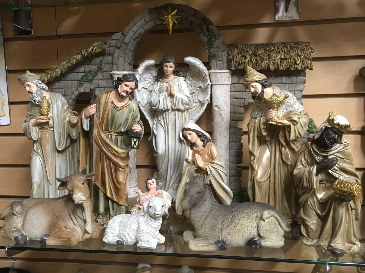 NATIVITY WITH BACKGROUND SCENE