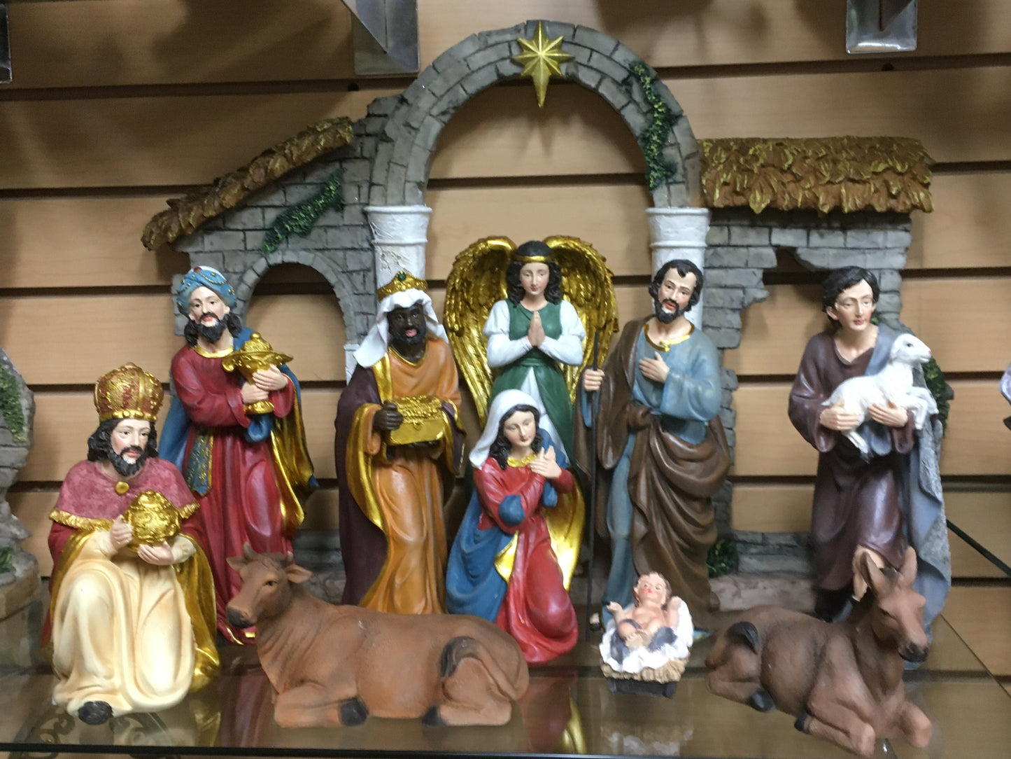 NATIVITY WITH BACKGROUND SCENE