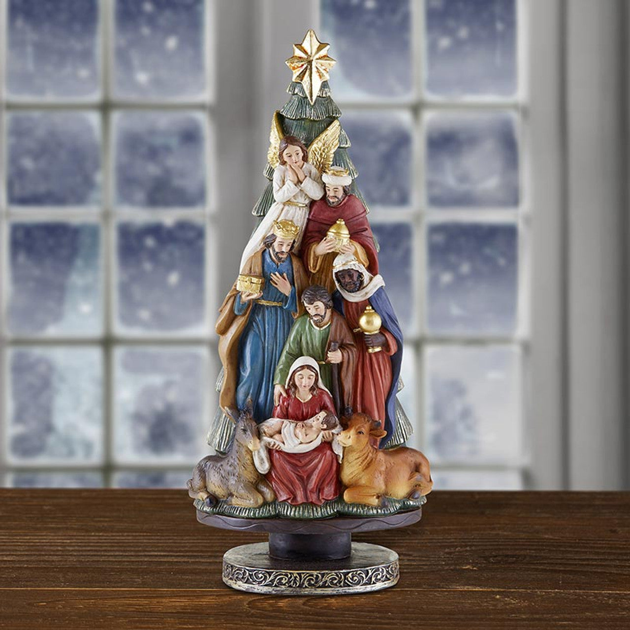 Nativity Christmas Tree Figurine