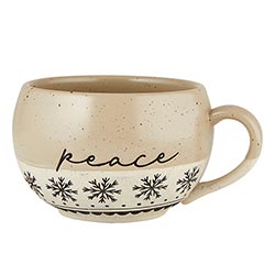 COZY STONEWARE MUG - PEACE