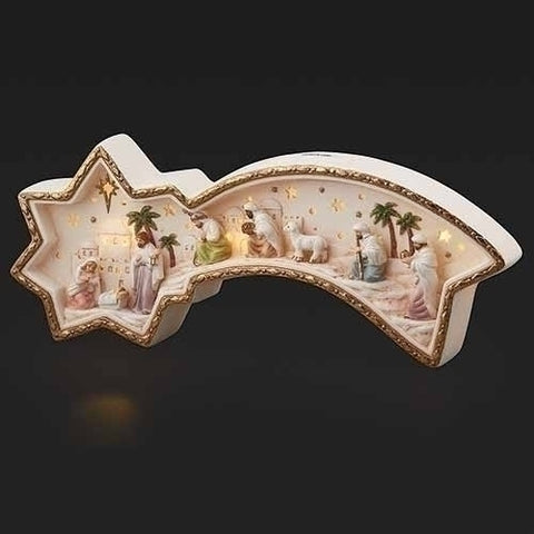 LED NATIVITY SHOOTING STAR GIFURE  - BATTERY  5"H