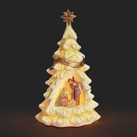 LED HOLY FAMILY TREE FIGURE  8"H