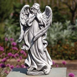 14.25"H ANGEL PRAYING GARDEN STATUE