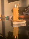 100% Beeswax Tall / Thin Prayer Pillar