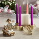 Two-Piece Nativity Angel Advent Wreath