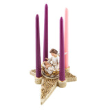 Two-Piece Nativity Angel Advent Wreath