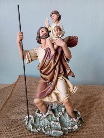 SAINT CHRISTOPHER 10.75" H