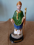 ST. PATRICK  WOODEN BASE 8"H