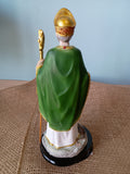 ST. PATRICK  WOODEN BASE 8"H