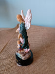 GUARDIAN ANGEL WOODEN BASE 5"H