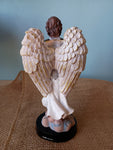 ST GABRIEL  WOODEN BASE 8"H