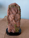 OUR LADY OF LOURDES  WOODEN BASE 5"H