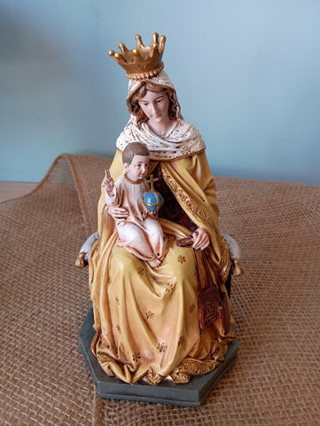 OUR LADY OF MT CARMEL 8"H