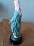 OUR LADY OF GRACE WITH WOODEN BASE 8"H
