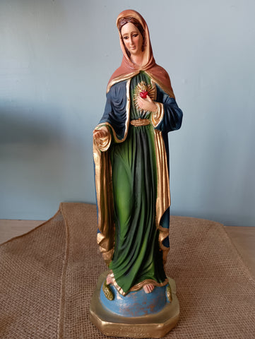 VIRGEN LA LLAMA DEL AMOR   15"H