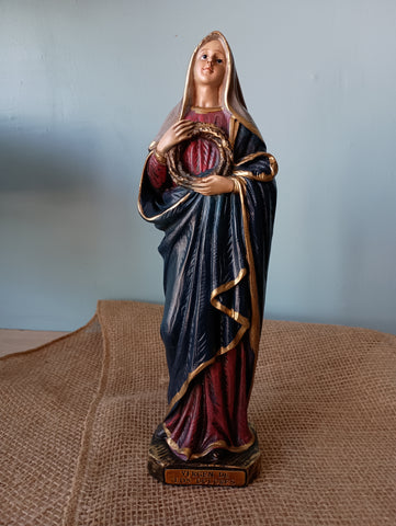 VIRGEN DOLOROSA WITH BASE 11"H