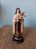 SANTA TERESITA CON BASE 7"H