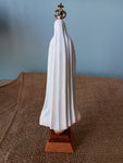 OUR LADY OF FATIMA PAINTED EYES 8"H
