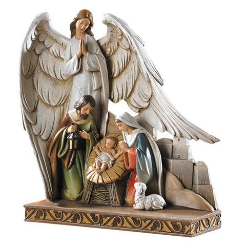 NATIVITY ANGEL FIGURINE  8"H