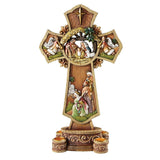 Nativity Cross Advent Wreath