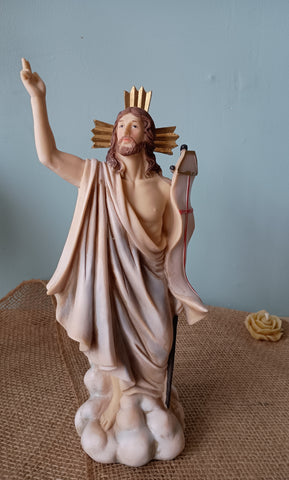 RISEN CHRIST STATUE 12"H