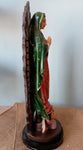 OUR LADY OF GUADALUPE WITH WOODEN BASE 18"H
