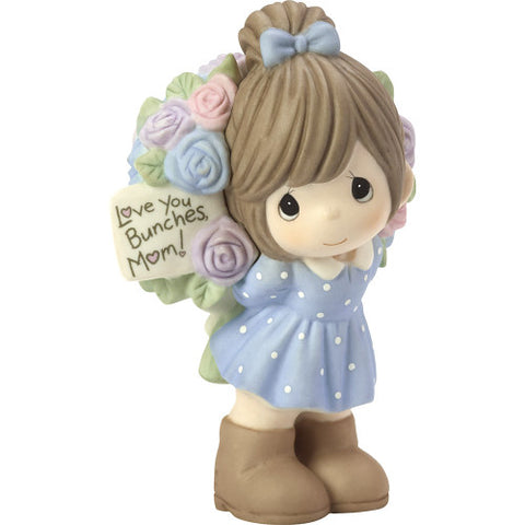 Love You Bunches, Mom!, Bisque Porcelain Figurine, Girl