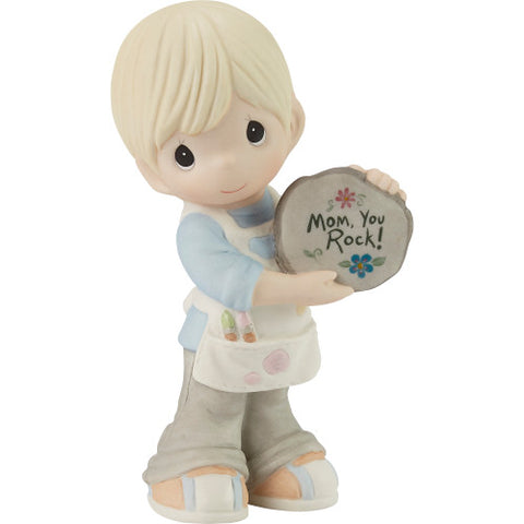 Mom, You Rock! Blond Boy Figurine