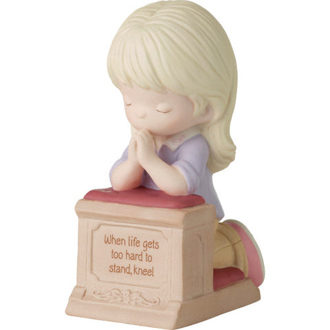 When Life Gets Too Hard To Stand, Kneel Blonde Hair/Light Skin Figurine