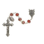 GLASS HAND PAINTED ROSARY
