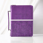 I Know the Plans Purple Floral Faux Leather Fashion Bible Cover - Jeremiah 29:11