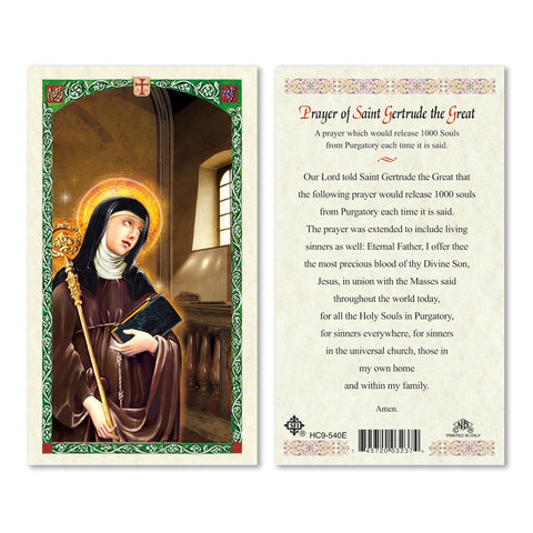 SAINT GERTRUDE HOLY CARDS