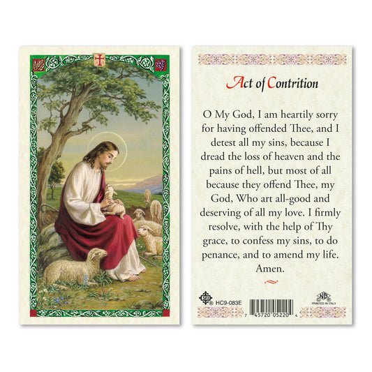 JESUS W/SHEEP - ACT OF CONTRITION